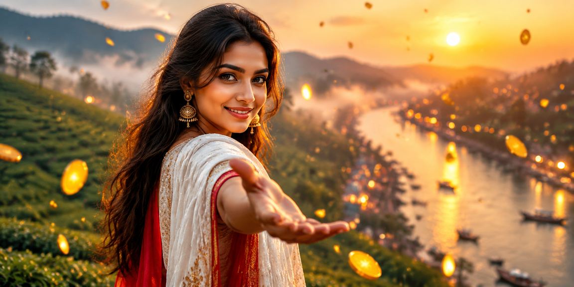 সিলেটের চা বাগানে মোবাইলে বেটিং উপভোগ করছেন একজন ব্যবহারকারী